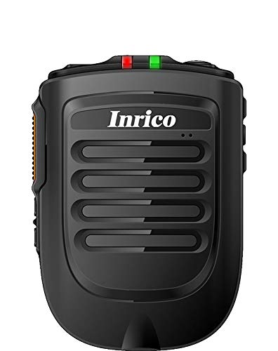ANYSECU Inrico Wireless PTT Mikrofon B01 iOS Version Wireless PTT Taste Zello Mikrofon Zello PTT Taste Lautsprecher für iOS und Android Handy von Inrico