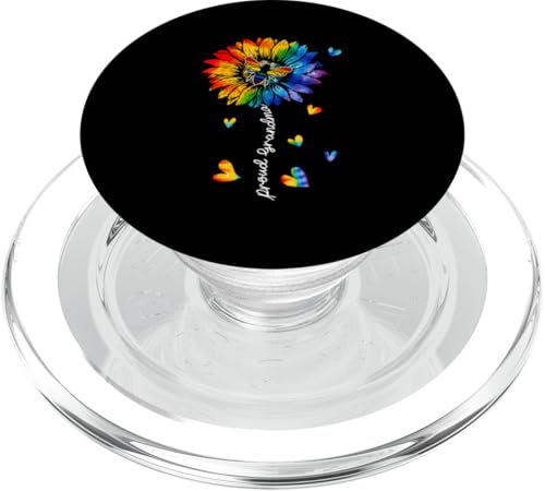Proud Grandma Colorful Bee Sunflower Rainbow Flag Proud LGBT PopSockets PopGrip für MagSafe Proud Grandma Colorful Bee Sunflower Rainbow Flag Proud LGBT PopSockets PopGrip für MagSafe von Insect LGBT Costume