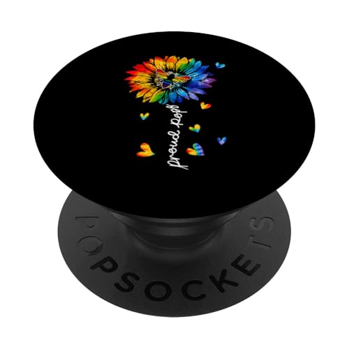 Proud Pops Colorful Bee Sunflower Rainbow Flag Proud LGBT PopSockets Klebender PopGrip Proud Pops Colorful Bee Sunflower Rainbow Flag Proud LGBT PopSockets Klebender PopGrip von Insect LGBT Costume