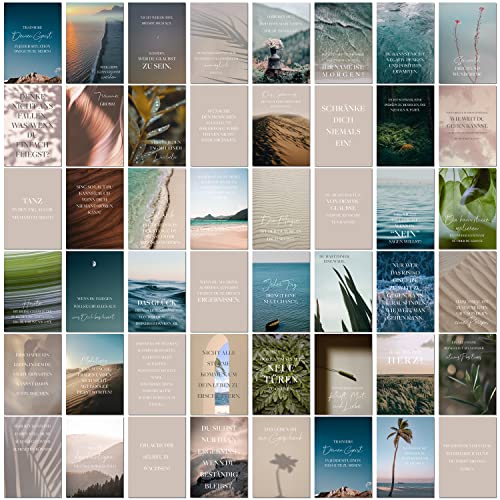 Postkarten Set 52 Sprüche Karten - Kartenset als Mutmacher Geschenk mit Sprüche für jeden Tag, Motivationskarten, Affirmationskarten für Erwachsene, Coaching Karten, Dankeschön Karte Postkarten Set 52 Sprüche Karten - Kartenset als Mutmacher Geschenk mit Sprüche für jeden Tag, Motivationskarten, Affirmationskarten für Erwachsene, Coaching Karten, Dankeschön Karte von Inspiracles