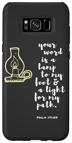 Hülle für Galaxy S8+ Dein Wort ist eine Lampe für meine Füße und ein Licht für meinen Weg von Inspiration Bible Quote
