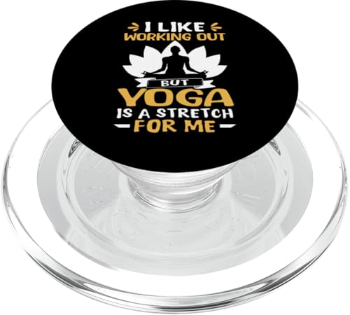 Yoga: Ich trainiere gerne, aber Yoga ist eine Herausforderung für mich PopSockets PopGrip für MagSafe von Inspirational Yoga Designs For Women