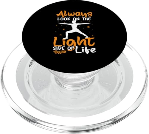 Yoga: Schauen Sie immer auf die helle Seite des Lebens PopSockets PopGrip für MagSafe von Inspirational Yoga Designs For Women