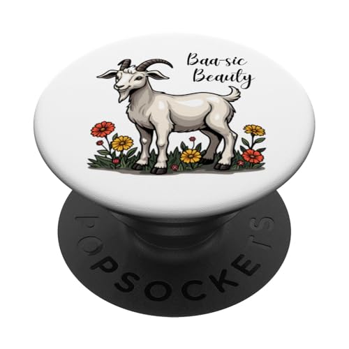 Rustikales Bauernhof-Design mit Ziegenmotiv PopSockets Klebender PopGrip von Inspired Prints