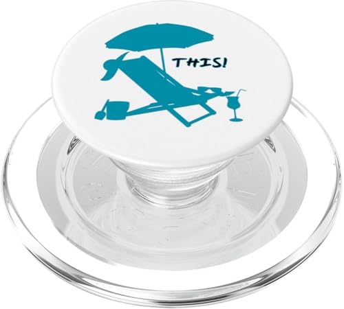 Strandurlaubsmodus Entspannen und Entspannen im Sommer-Vibes-Design PopSockets PopGrip für MagSafe Strandurlaubsmodus Entspannen und Entspannen im Sommer-Vibes-Design PopSockets PopGrip für MagSafe von Inspired Prints