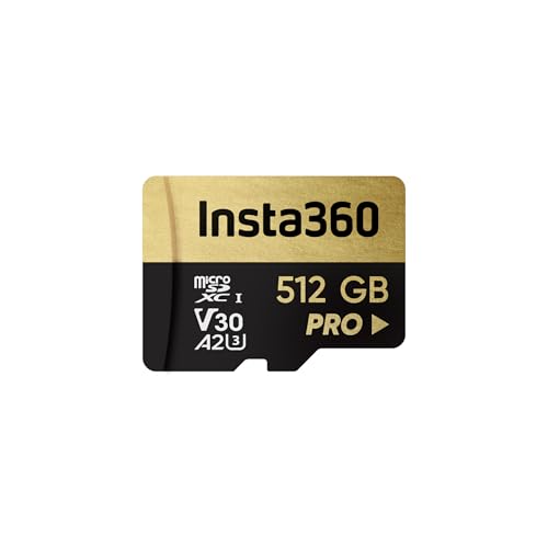 Insta360 512 GB UHS-III V30 A2 MicroSD Speicherkarte für One X/X2/X3/X4, R/RS, Ace Pro und Sphere Action Kameras Insta360 512 GB UHS-III V30 A2 MicroSD Speicherkarte für One X/X2/X3/X4, R/RS, Ace Pro und Sphere Action Kameras von Insta360