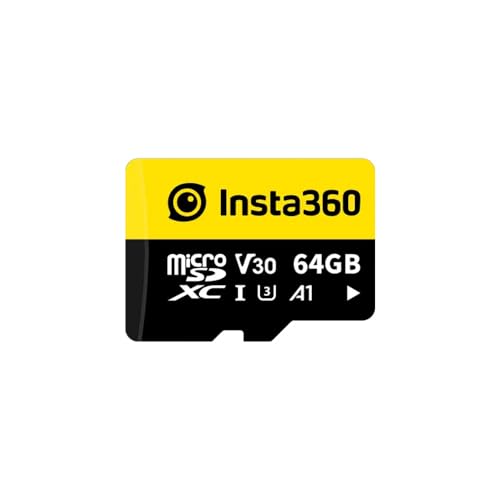 Insta360 64 GB UHS-III V30 MicroSD-Speicherkarte für One X/One X2/X3/X4, One R/One RS, Ace Pro und Sphere Action-Kameras von Insta360