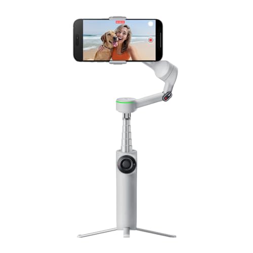 Insta360 Flow 2 Pro Vlog Bundle Grau - Faltbarer AI Phone Gimbal, Tracking in 200+ Apps mit Apple DockKit, 360º-Pan-Tracking, integr. Stativ/Selfie-Stick, Fernbedienung, Spotlight/Rucksackhalterung Insta360 Flow 2 Pro Vlog Bundle Grau - Faltbarer AI Phone Gimbal, Tracking in 200+ Apps mit Apple DockKit, 360º-Pan-Tracking, integr. Stativ/Selfie-Stick, Fernbedienung, Spotlight/Rucksackhalterung von Insta360