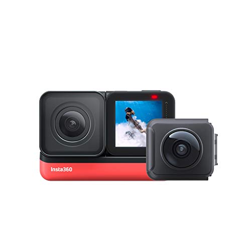 Insta360 ONE R Sports Video Adaptive Action Kamera IPX8 wasserdichte Sprachsteuerung (360+4k Twin Edition) von Insta360