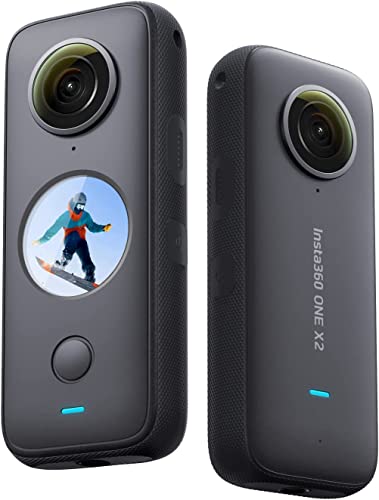 Insta360 ONE X2 – 5,7K 360° Action Kamera mit Stabilisierung, Wasserfest Dank IPX8, unsichtbarerer Selfie-Stick, Touchscreen, automatische Videobearbeitung, Sprachsteuerung von Insta360