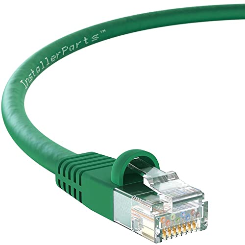 InstallerParts Ethernet-Kabel, CAT5E, UTP, 4,5 m, Grün, professionelle Serie, 1 Gigabit/Sek. Netzwerk-/Internetkabel, 350 MHz von InstallerParts