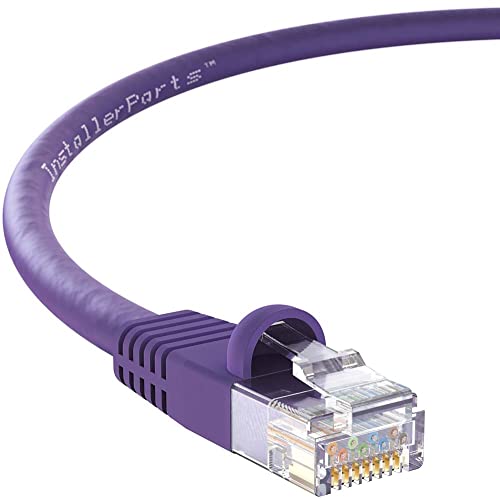 InstallerParts Ethernet-Kabel, CAT5E-Kabel, UTP, gebootet, 1,5 m, Violett, 10 Stück von InstallerParts