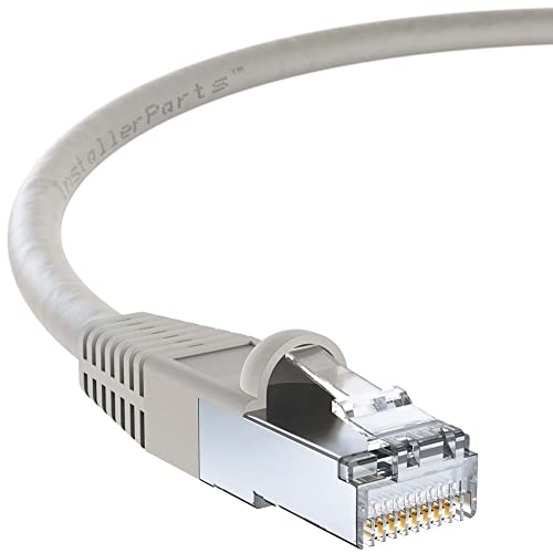 installerparts Ethernet Kabel Cat. 6 A Kabel geschirmt (SSTP), bootet, grau 3' von InstallerParts