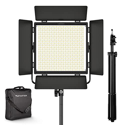 Instarter LED Videoleuchte mit Stativ, 50 W Videoleuchte mit App, Kamera Beleuchtung 360° drehbar, Videolicht für warmes & kaltes Licht Bi-Color Instarter LED Videoleuchte mit Stativ, 50 W Videoleuchte mit App, Kamera Beleuchtung 360° drehbar, Videolicht für warmes & kaltes Licht Bi-Color von Instarter