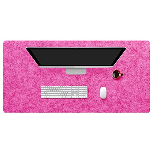 Insun Mousepad aus Filz 2mm Dick Schreibtisch Unterlage Filzunterlage Antirutsch Modern Schreibtisch Matte Rutschfest Fuchsie 70x45cm Insun Mousepad aus Filz 2mm Dick Schreibtisch Unterlage Filzunterlage Antirutsch Modern Schreibtisch Matte Rutschfest Fuchsie 70x45cm von Insun