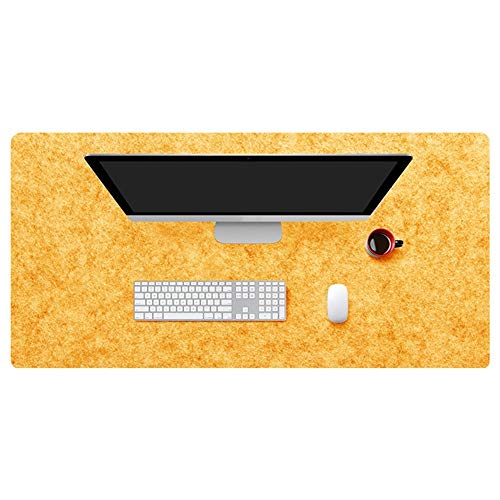 Insun Mousepad aus Filz 2mm Dick Schreibtisch Unterlage Filzunterlage Antirutsch Modern Schreibtisch Matte Rutschfest Gelb 80x40cm Insun Mousepad aus Filz 2mm Dick Schreibtisch Unterlage Filzunterlage Antirutsch Modern Schreibtisch Matte Rutschfest Gelb 80x40cm von Insun