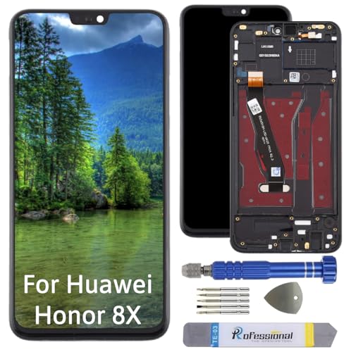 Int'x Display für Huawei Honor 8X JSN-L21 LCD Bildschirm Ersatz Touchscreen mit Werkzeug Schwarz mit Rahmen Hohe Qualität von Int'x