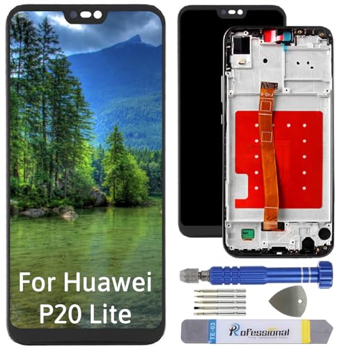 Int'x Display für Huawei P20 Lite ANE-LX1 LCD Bildschirm Ersatz Touchscreen mit Werkzeug Schwarz mit Rahmen Hohe Qualität Int'x Display für Huawei P20 Lite ANE-LX1 LCD Bildschirm Ersatz Touchscreen mit Werkzeug Schwarz mit Rahmen Hohe Qualität von Int'x