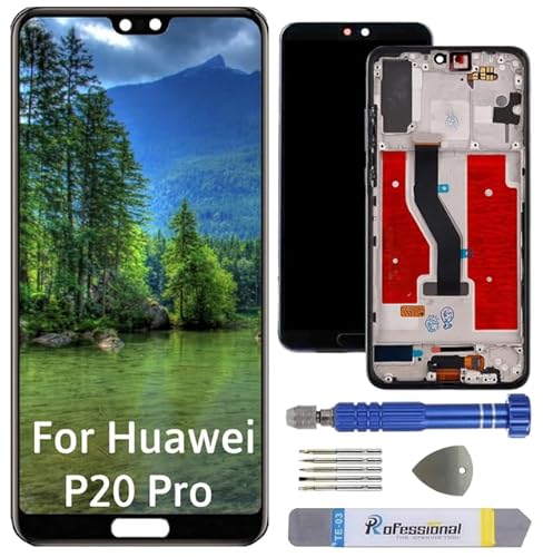 Int'x Display für Huawei P20 Pro CLT-AL01 L29 LCD Bildschirm Ersatz Touchscreen mit Werkzeug Schwarz mit Rahmen Hohe Qualität von Int'x