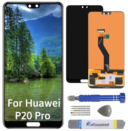 Int'x Display für Huawei P20 Pro CLT-L29 6.1 inch LCD Bildschirm Ersatz Touchscreen mit Werkzeug Schwarz Hohe Qualität von Int'x