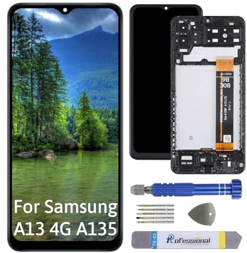 Int'x Display für Samsung A13 4G A135 LCD Bildschirm Ersatz Touchscreen mit Werkzeug Schwarz mit Rahmen Hohe Qualität von Int'x