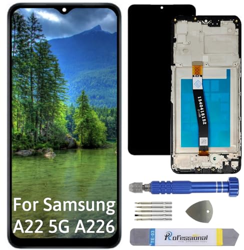 Int'x Display für Samsung A22 5G A226 LCD Bildschirm Ersatz Touchscreen mit Werkzeug Schwarz mit Rahmen Hohe Qualität Int'x Display für Samsung A22 5G A226 LCD Bildschirm Ersatz Touchscreen mit Werkzeug Schwarz mit Rahmen Hohe Qualität von Int'x