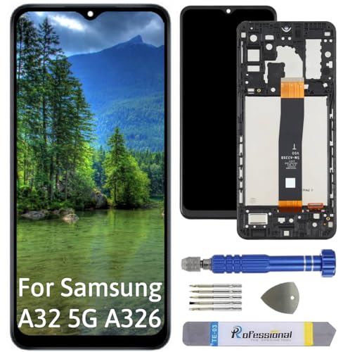 Int'x Display für Samsung A32 5G A326 LCD Bildschirm Ersatz Touchscreen mit Werkzeug Schwarz mit Rahmen Hohe Qualität von Int'x