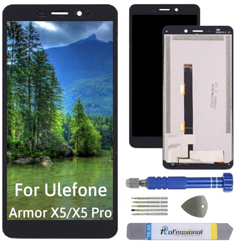 Int'x Display für Ulefone Armor X5 / X5 Pro LCD Bildschirm Ersatz Touchscreen mit Werkzeug Schwarz Hohe Qualität von Int'x
