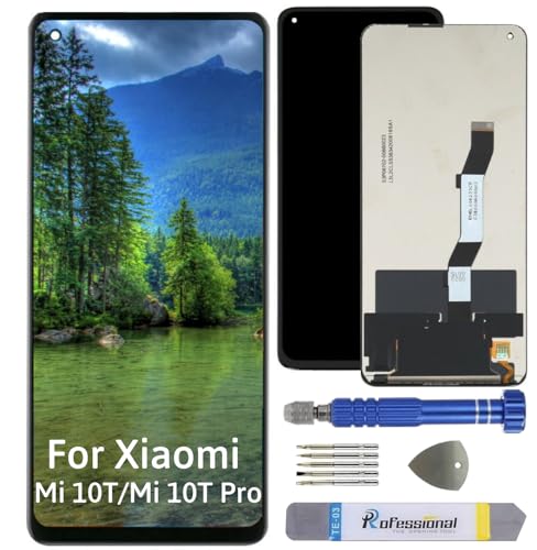 Int'x Display für Xiaomi Mi 10T / Mi 10T Pro 5G M2007J3SY LCD Bildschirm Ersatz Touchscreen mit Werkzeug Schwarz Hohe Qualität von Int'x