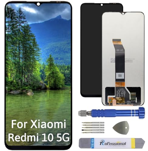 Int'x Display für Xiaomi Redmi 10 5G LCD Bildschirm Ersatz Touchscreen mit Werkzeug Schwarz Hohe Qualität von Int'x