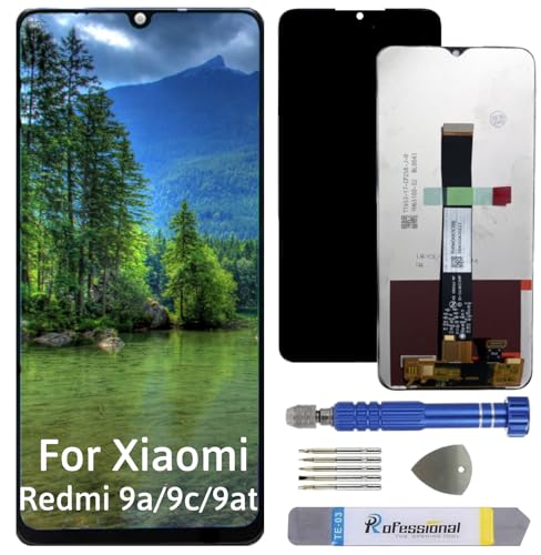 Int'x Display für Xiaomi Redmi 9A / 9C / 9AT M2006C3 LCD Bildschirm Ersatz Touchscreen mit Werkzeug Schwarz Hohe Qualität von Int'x