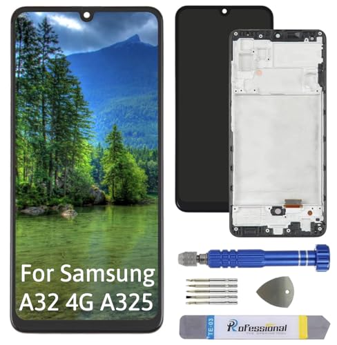 Int'x Full INCELL Display für Samsung A32 4G A325 LCD Bildschirm Ersatz Touchscreen mit Werkzeug Schwarz mit Rahmen Hohe Qualität von Int'x