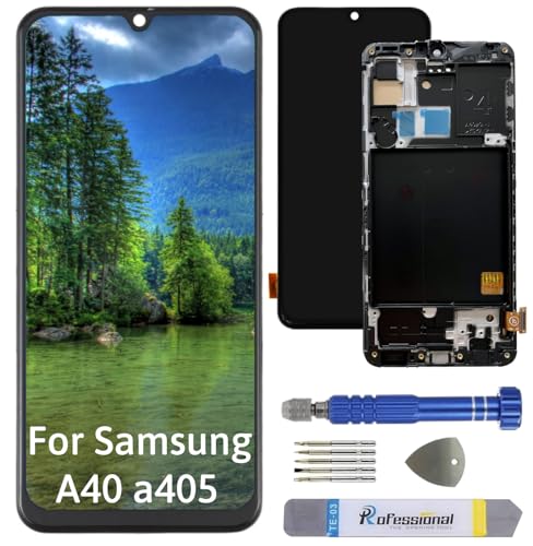 Int'x Full INCELL Display für Samsung A40 A405 LCD Bildschirm Ersatz Touchscreen mit Werkzeug Schwarz mit Rahmen Hohe Qualität von Int'x