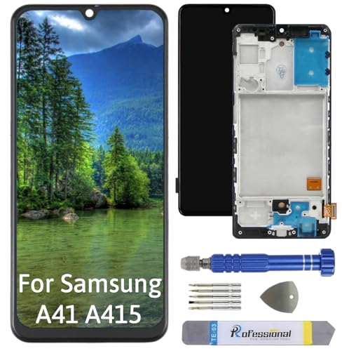 Int'x Full INCELL Display für Samsung A41 A415 LCD Bildschirm Ersatz Touchscreen mit Werkzeug Schwarz mit Rahmen Hohe Qualität von Int'x