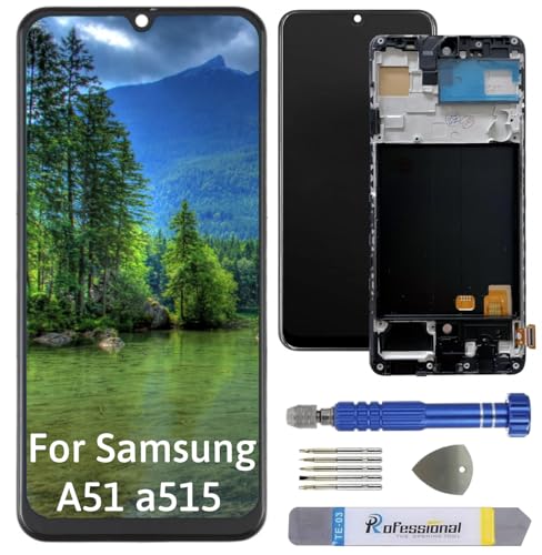 Int'x Full INCELL Display für Samsung A51 A515 LCD Bildschirm Ersatz Touchscreen mit Werkzeug Schwarz mit Rahmen Hohe Qualität von Int'x