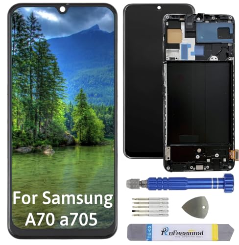Int'x Full INCELL Display für Samsung A70 A705 LCD Bildschirm Ersatz Touchscreen mit Werkzeug Schwarz mit Rahmen Hohe Qualität von Int'x
