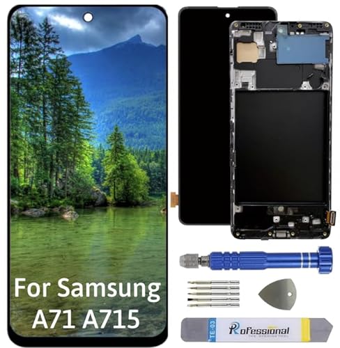 Int'x Full INCELL Display für Samsung A71 A715 LCD Bildschirm Ersatz Touchscreen mit Werkzeug Schwarz mit Rahmen Hohe Qualität von Int'x