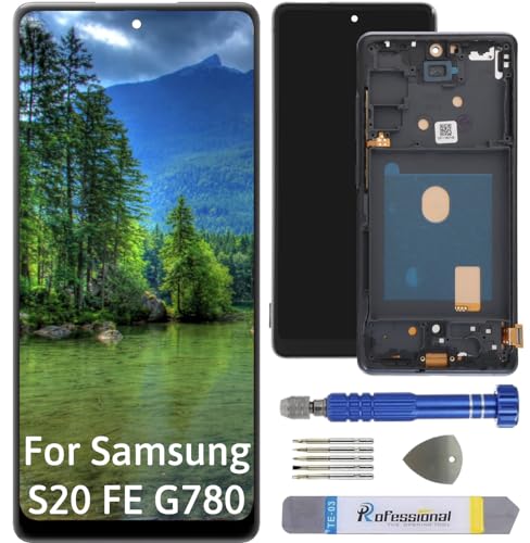 Int'x Full INCELL Display für Samsung S20 FE 4G / S20 FE 5G G780 G781 LCD Bildschirm Ersatz Touchscreen mit Werkzeug Blau mit Rahmen Hohe Qualität von Int'x