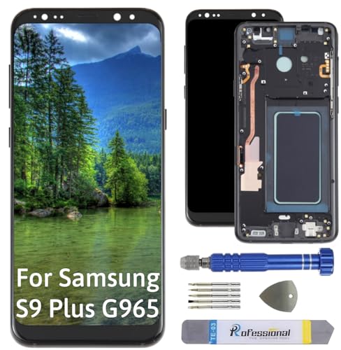 Int'x Full INCELL Display für Samsung S9 Plus G965 LCD Bildschirm Ersatz Touchscreen mit Werkzeug Schwarz mit Rahmen Hohe Qualität von Int'x