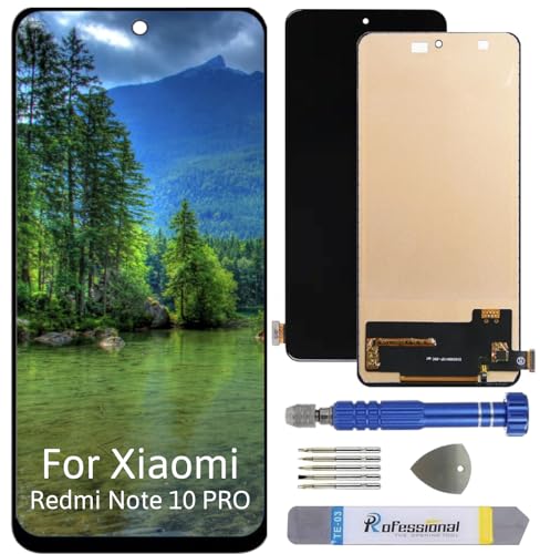 Int'x Full INCELL Display für Xiaomi Redmi Note 10 Pro M2101K6G LCD Bildschirm Ersatz Touchscreen mit Werkzeug Schwarz Hohe Qualität von Int'x