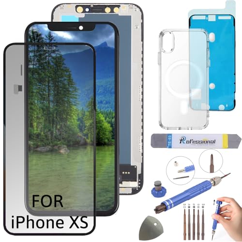 Int'x Full INCELL Display für iPhone XS LCD Bildschirm Ersatz Touchscreen mit Werkzeug Schwarz mit Rahmen Hohe Qualität von Int'x