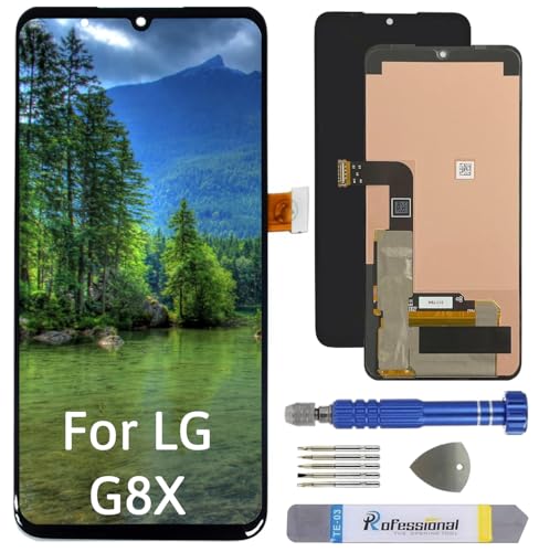 Int'x Full OLED Display für LG G8X G850 (Fingerprint) LCD Bildschirm Ersatz Touchscreen mit Werkzeug Schwarz Hohe Qualität von Int'x