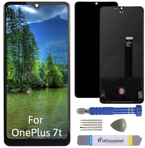 Int'x Full OLED Display für OnePlus 7T HD1901 (Fingerprint) LCD Bildschirm Ersatz Touchscreen mit Werkzeug Schwarz Hohe Qualität von Int'x