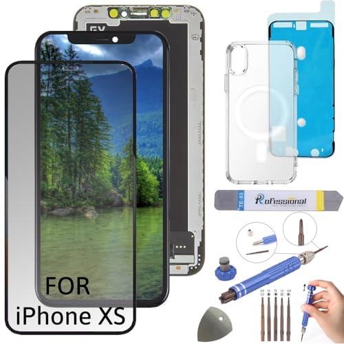 Int'x Hard OLED Display für iPhone XS LCD Bildschirm Ersatz Touchscreen mit Werkzeug Schwarz mit Rahmen Hohe Qualität von Int'x