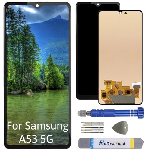 Int'x OLED Display für Samsung A53 5G A536 (Fingerprint) LCD Bildschirm Ersatz Touchscreen mit Werkzeug Schwarz Hohe Qualität von Int'x