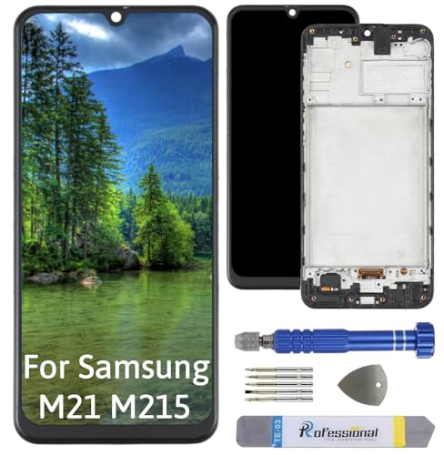 Int'x OLED Display für Samsung M21 M215 LCD Bildschirm Ersatz Touchscreen mit Werkzeug Schwarz mit Rahmen Hohe Qualität von Int'x