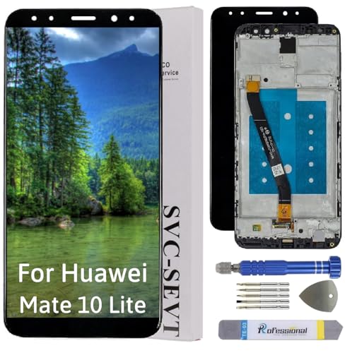 Int'x ORIGINAL Display für Huawei Mate 10 Lite RNE-L01 LCD Bildschirm Ersatz Touchscreen mit Werkzeug Schwarz mit Rahmen Hohe Qualität von Int'x