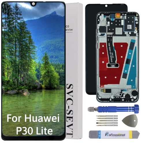 Int'x ORIGINAL Display für Huawei P30 Lite MAR-L21 LCD Bildschirm Ersatz Touchscreen mit Werkzeug Schwarz mit Rahmen Hohe Qualität von Int'x