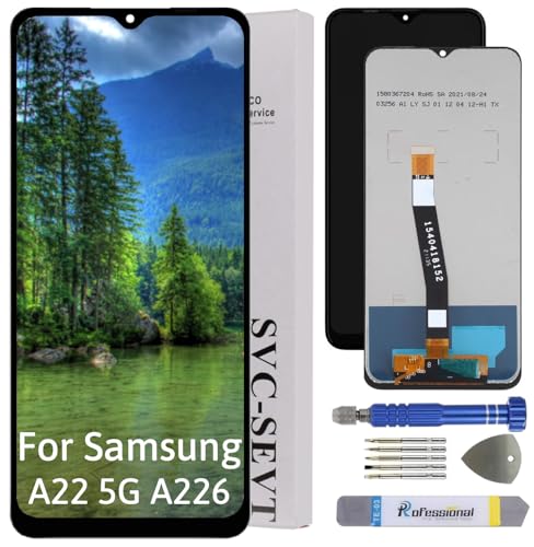 Int'x ORIGINAL Display für Samsung A22 5G A226 LCD Bildschirm Ersatz Touchscreen mit Werkzeug Schwarz Hohe Qualität von Int'x