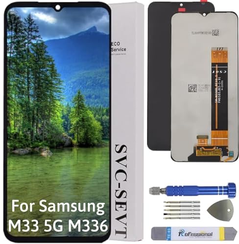 Int'x ORIGINAL Display für Samsung M33 5G 2022 M336 SM-M336B LCD Bildschirm Ersatz Touchscreen mit Werkzeug Hohe Qualität von Int'x